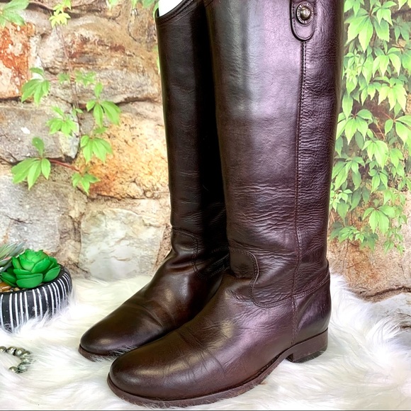 FRYE Cordovan Melissa Leather Button Boots, 7B - Picture 2 of 15